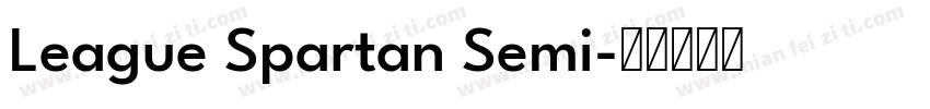 League Spartan Semi字体转换